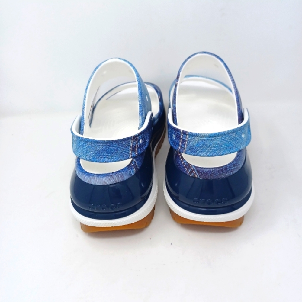 CROCS Mega Crush Denim Sandal Women's 9 - Picture 6 of 10